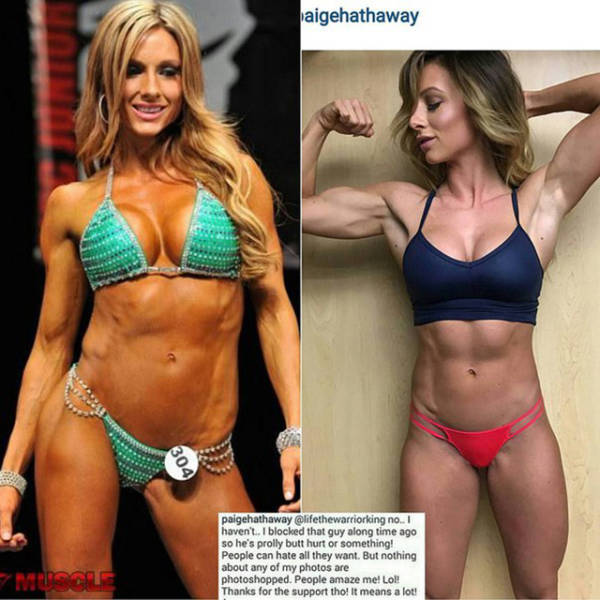 Fans Are Ripping On Fitness Model Paige Hathaway For Using Photoshop