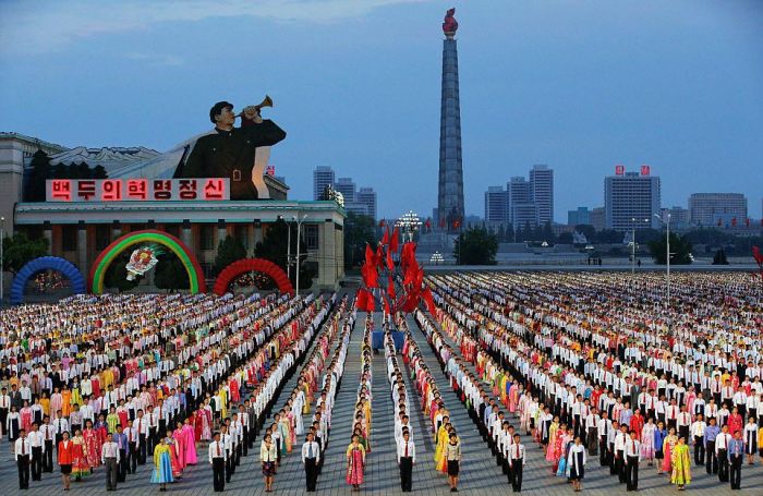 Hundreds Of Thousands Of North Koreans Gather To Celebrate With Kim Jong Un