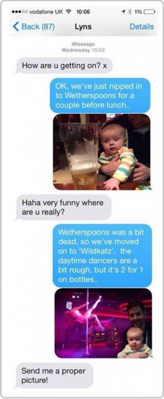 Husband Drives His Wife Crazy With Photoshopped Pictures Of Their Baby
