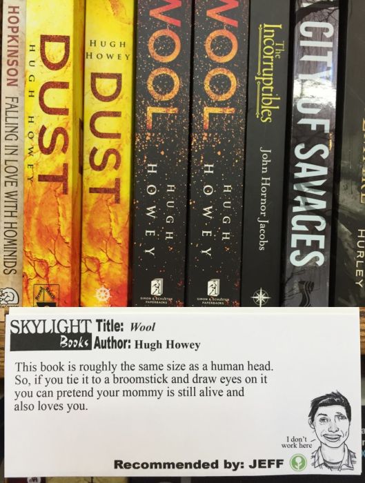 A Guy Named Jeff Is Recommending Books At His Local Bookstore