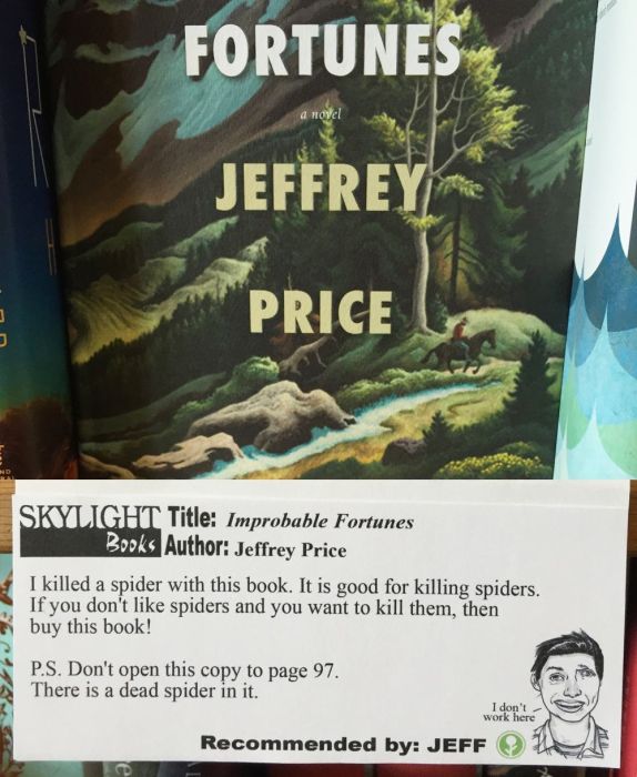 A Guy Named Jeff Is Recommending Books At His Local Bookstore