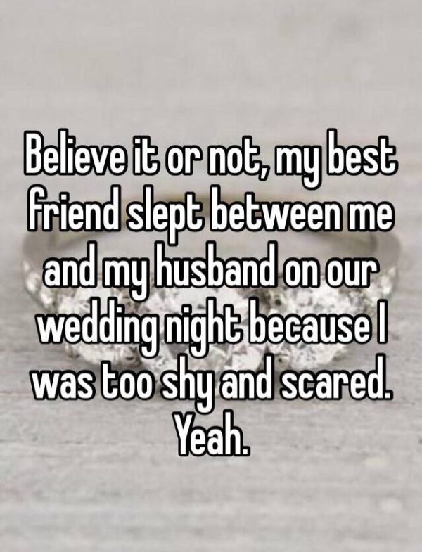 Brides Share Their Stories About What Went Down On Their Wedding Night
