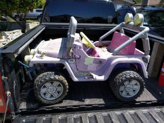 Dad Restores An Old Pink Power Wheels For His 3 Year Old