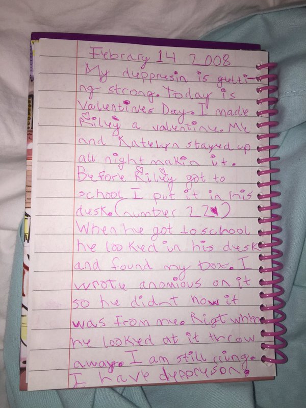 Girl Finds Hilariously Angsty Diary From When She Was 7, part 7