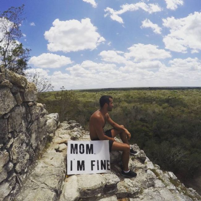 An Instagram User Is Traveling The World And Telling His Mom He's Fine