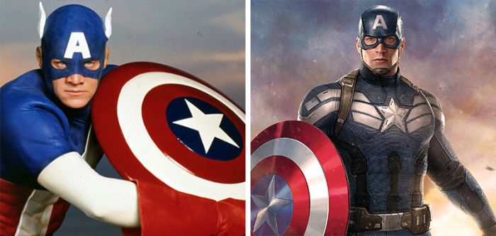 Famous Superheroes Back In The Day And Today