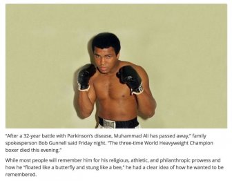 Muhammad Ali Left Behind An Incredible Legacy