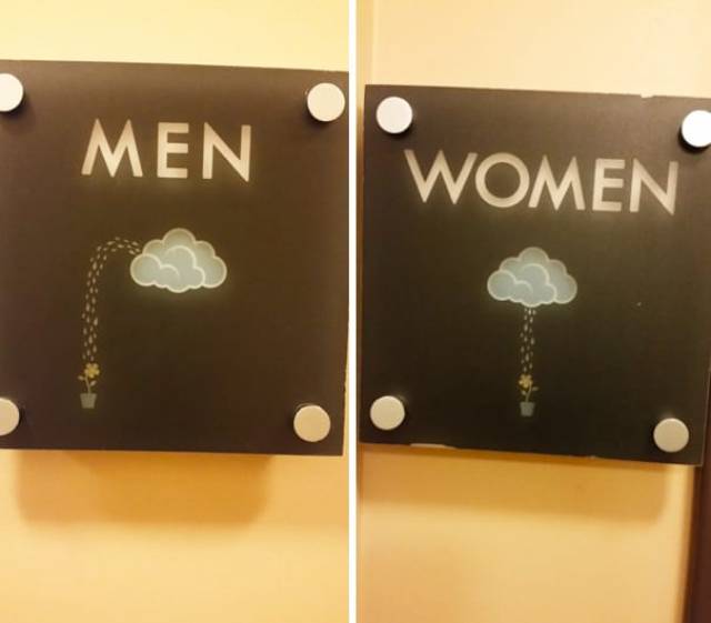 Amusing Bathroom Signs That Get Straight To The Point