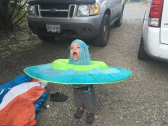 Kid With Toy Water Raft On His Head Gets Turned Into A Photoshop Masterpiece