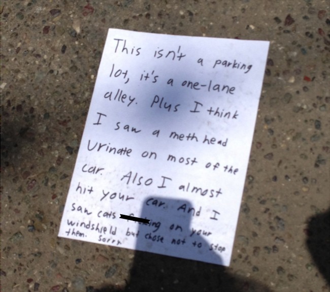 People Who Got Furious Over Bad Parking Jobs And Left Angry Notes | Fun