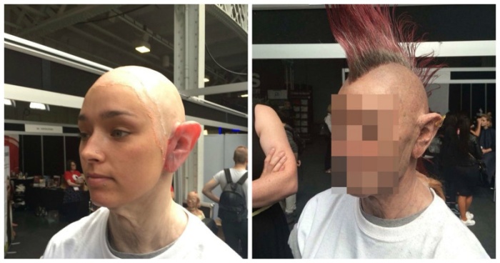 How A Young Girl Transformed Herself Into An Old Punk With A Mohawk