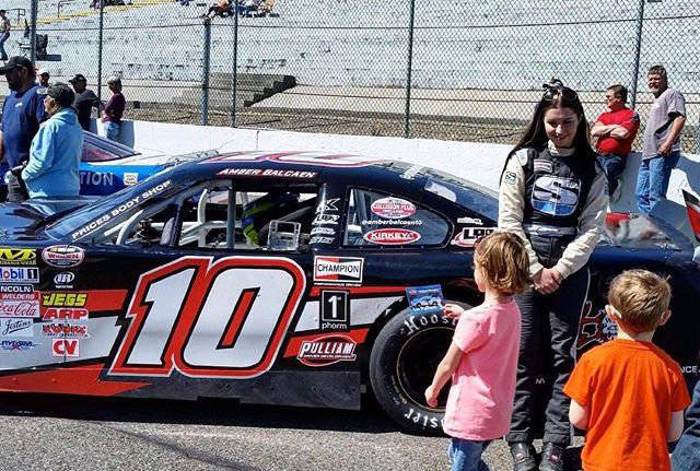 Amber Balcaen Is The NASCAR Driver On The Track