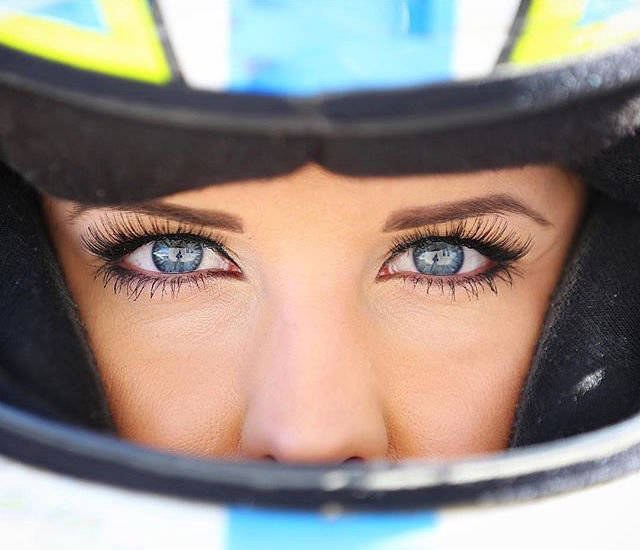 Amber Balcaen Is The NASCAR Driver On The Track