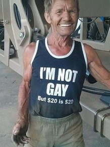 Elderly People Who Love Wearing Awkward T-Shirts In Public