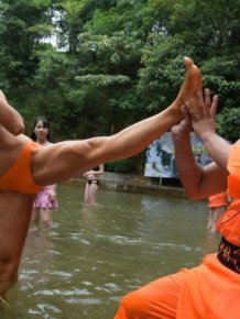 Chinese Rescuers Train Hard In Bikinis