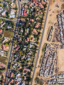 The Lines That Separate The Rich And Poor Sections Of Africa's Cape Town