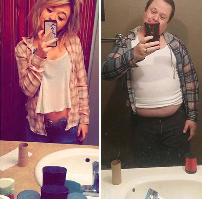 Dad Goes Out Of His Way To Troll His Daughter By Recreating Her Selfies