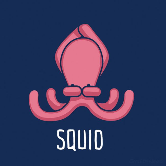 Funny Illustrations Show An Octopus Trying To Impersonate Other Animals