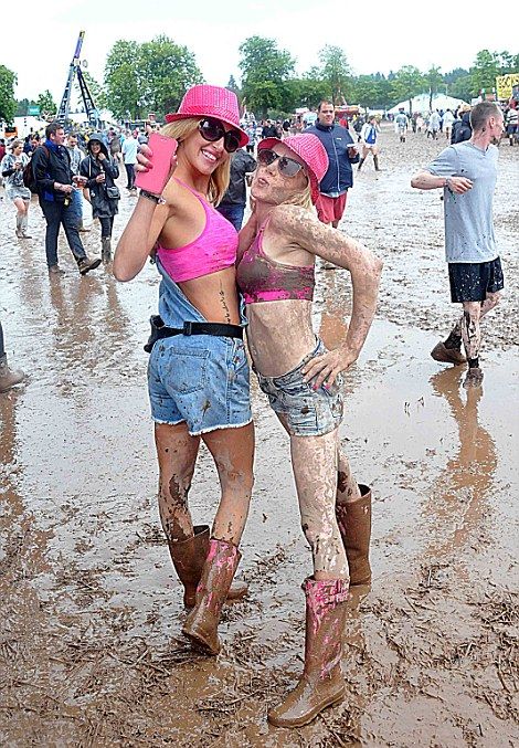 Music Fans Party In The Mud At T In The Park