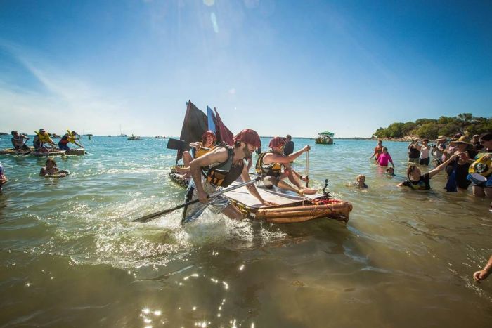 Every Year People In Australia Race Boats Made Of Beer Cans