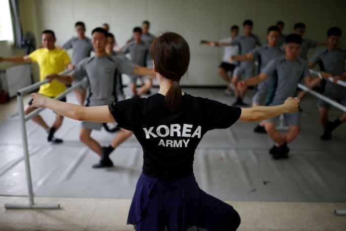South Korean Soldiers Use Ballet To Battle Stress