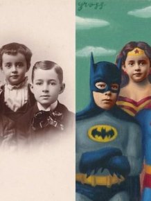 Artist Turns People In Vintage Pictures Into Epic Looking Superheroes