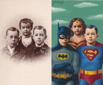 Artist Turns People In Vintage Pictures Into Epic Looking Superheroes