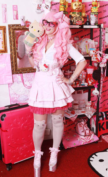 Hello Kitty Fan Spends Big Amount Of Money On Her Obsession
