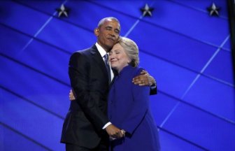 The Internet Turned Barack Obama's Embrace With Hillary Clinton Into A Hilarious Meme