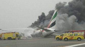 Emirates Airline Flight Crash Lands In Dubai After Catching Fire In The Air
