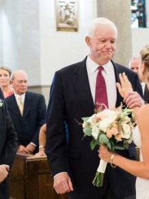 Bride Asks Man With Her Father's Heart To Walk Her Down The Aisle
