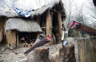 Hermit Gets Kicked Out Of Mud Hut He Built With His Own Hands