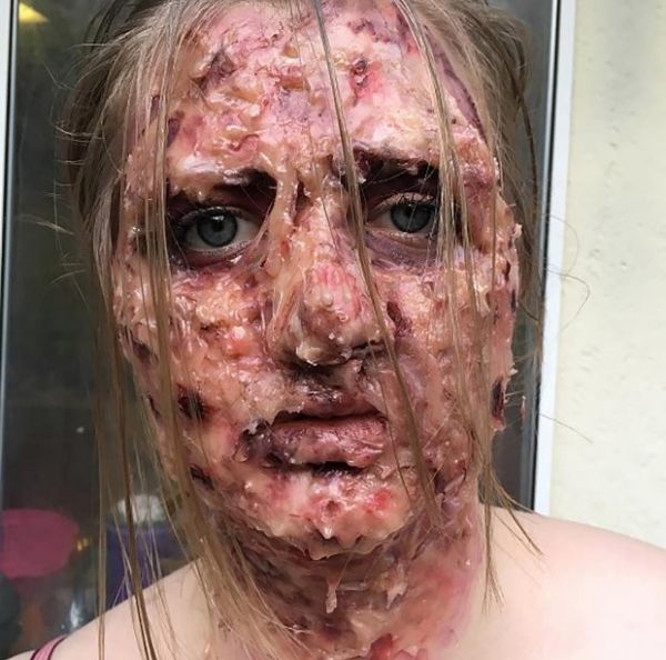 Makeup Artist Terrifies Her Followers With Gruesome Photos