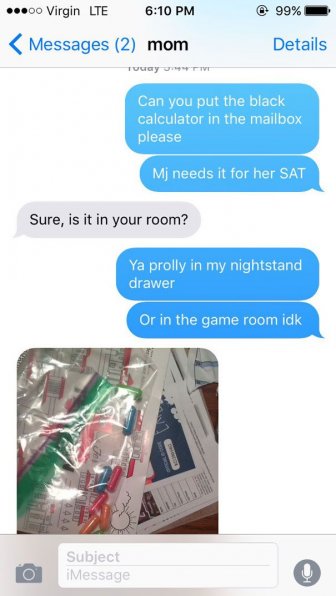 Mom Finds A Suspicious Bag Of Pills In Her Teenage Daughter's Room