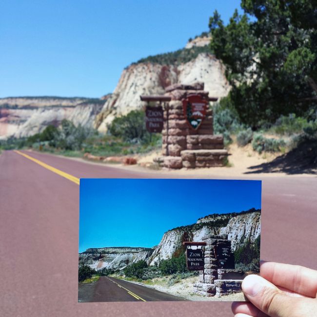 Guy Uses Photographs To Follow In The Footsteps Of His Grandparents