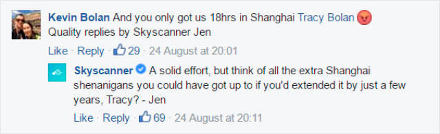 Skyscanner Has A Brilliant Response For Guy Complaining About His 47-Year Wait
