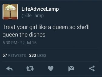 Excellent Life Advice From Life Advice Lamp