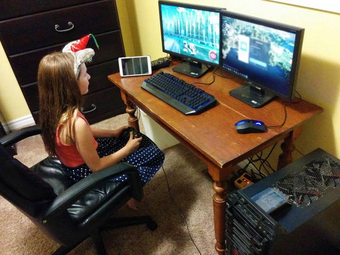 Two Brothers Get The Perfect Gift For Their Gamer Sister
