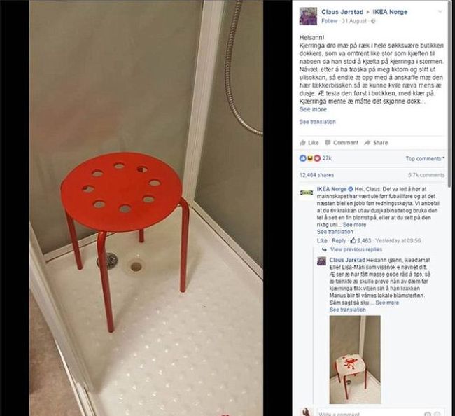 Norwegian Man Has Unhappy Accident While Using IKEA Furniture