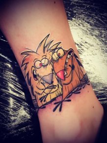 Awesome Tattoos Of Cool Cartoon Characters