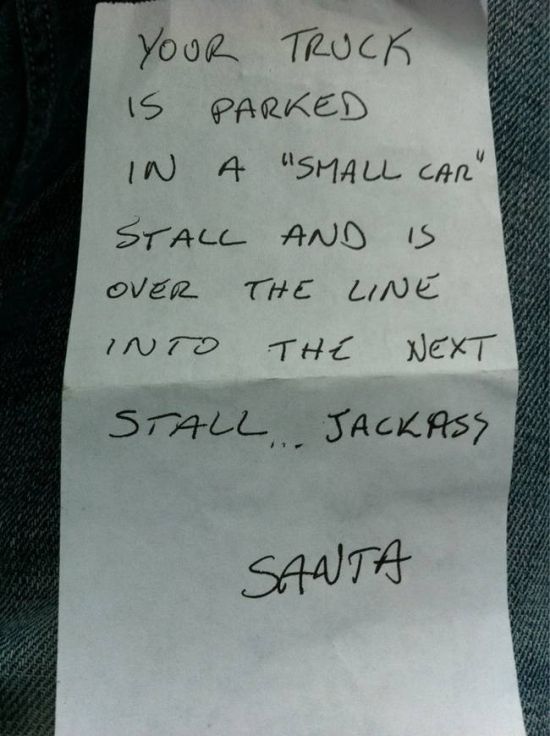 Hilariously Aggressive Windshield Notes You Should Totally Use
