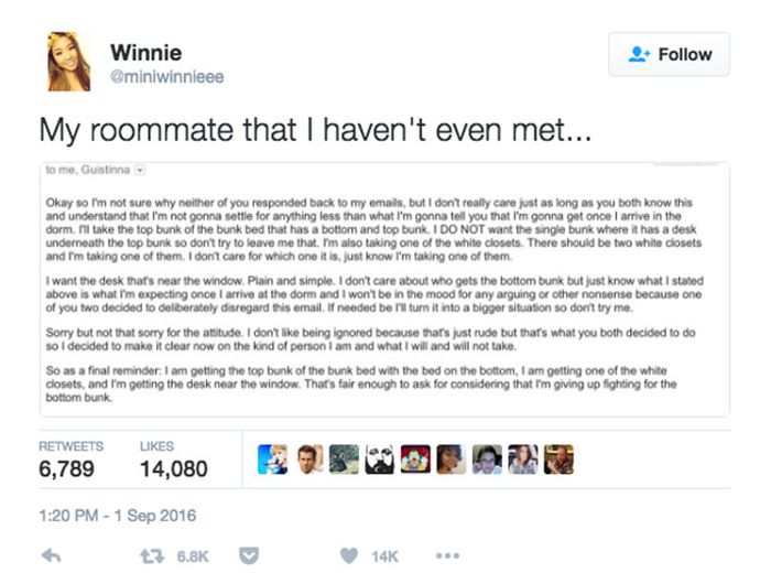 UCLA Freshmen Receives Crazy Letter From Her Roommate She Hasn’t Met Yet