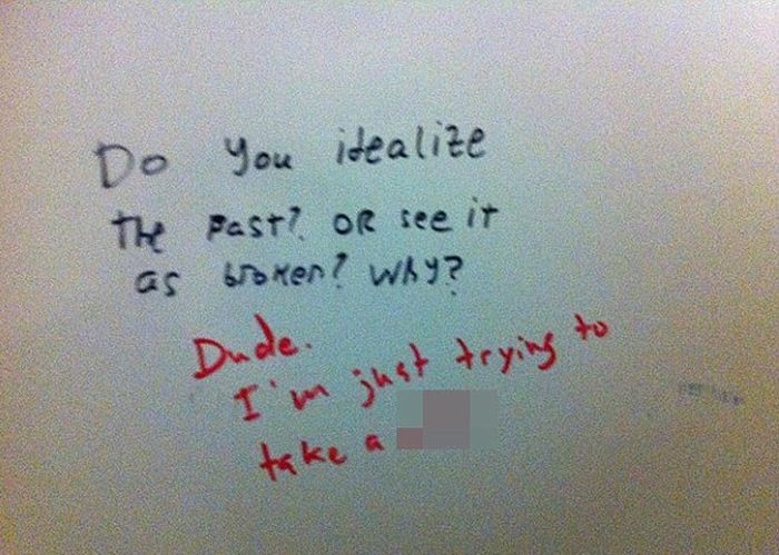 Hilarious Examples Of Bathroom Graffiti In Public Toilets