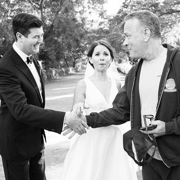 Tom Hanks Surprises Couple By Crashing Their Wedding Photos