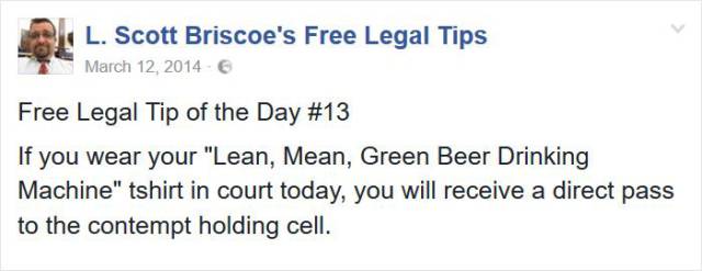 Funny Free Legal Tips From A Lawyer Who’s Seen Some Crazy Stuff