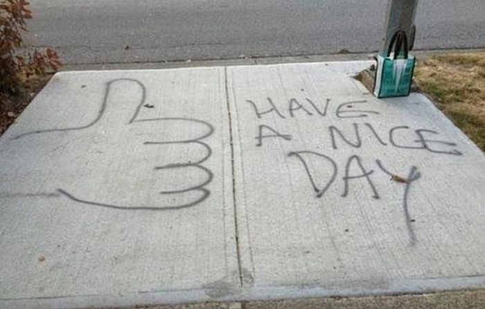 Silly Grafitti Art That You Will Only See In Canada