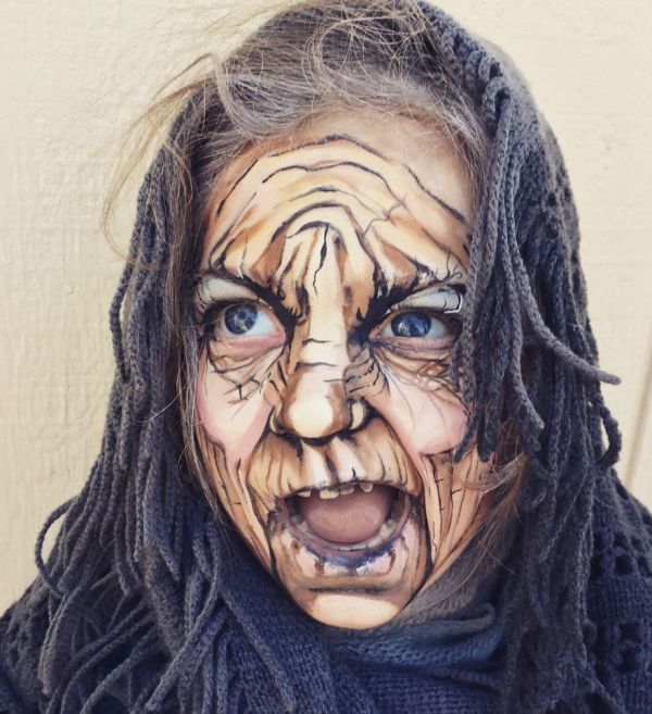 Artist Uses Makeup To Turn A 3 Year Old Into An Old Lady