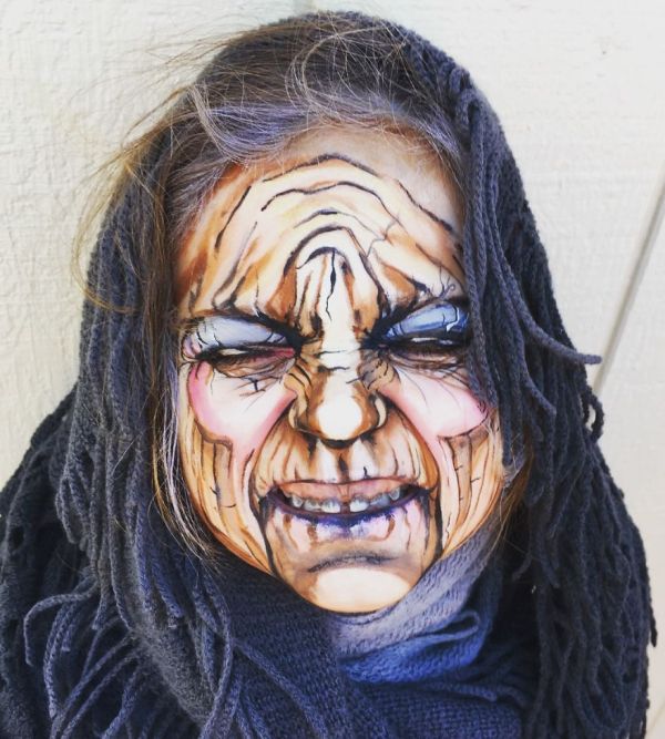 Artist Uses Makeup To Turn A 3 Year Old Into An Old Lady