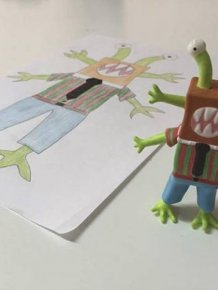 Kids’ Drawings Turned Into Figurines Using A 3D Printer