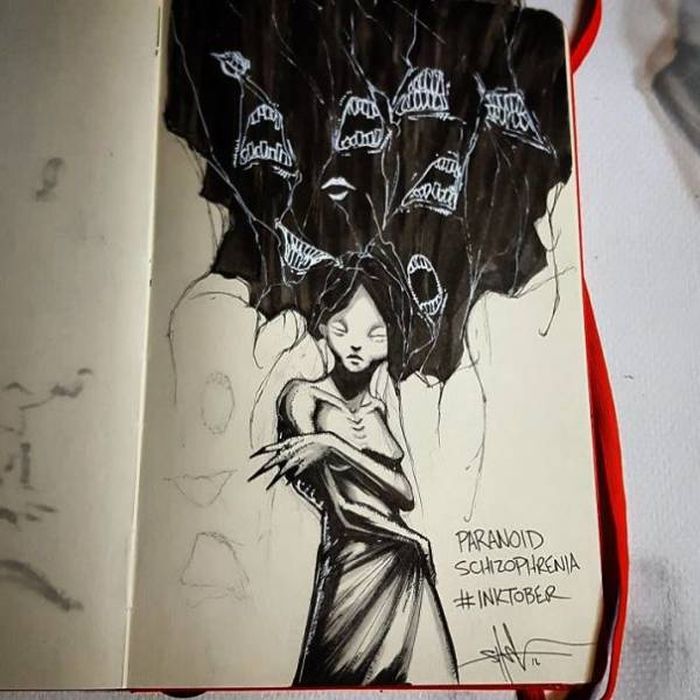 Brilliant Drawings Of Mental Illness And Disorders By Shawn Coss